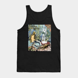 The Little Mermaid Finds a Statue - Ivan Bilibin Tank Top